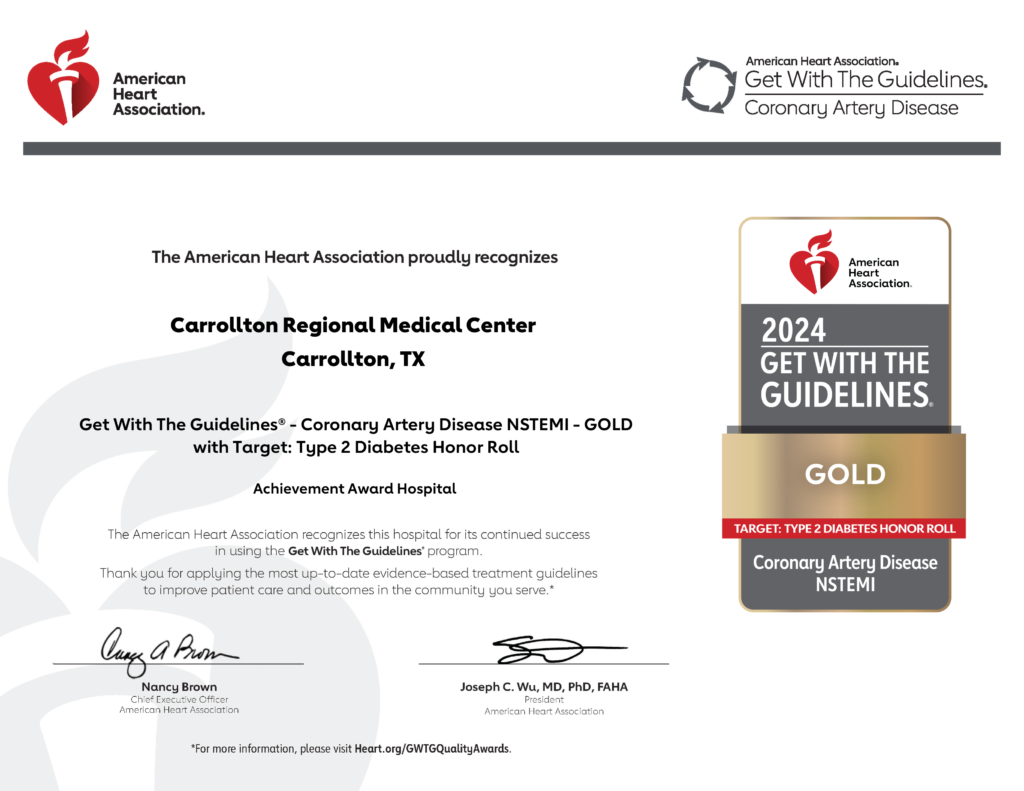 CRMC_CAD_Award_(AHA)_NSTEMI Gold